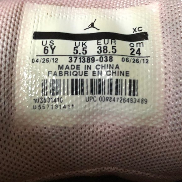 Nike Air Jordan 23 Flight Girls Youth Pink Grey - Picture 10 of 10